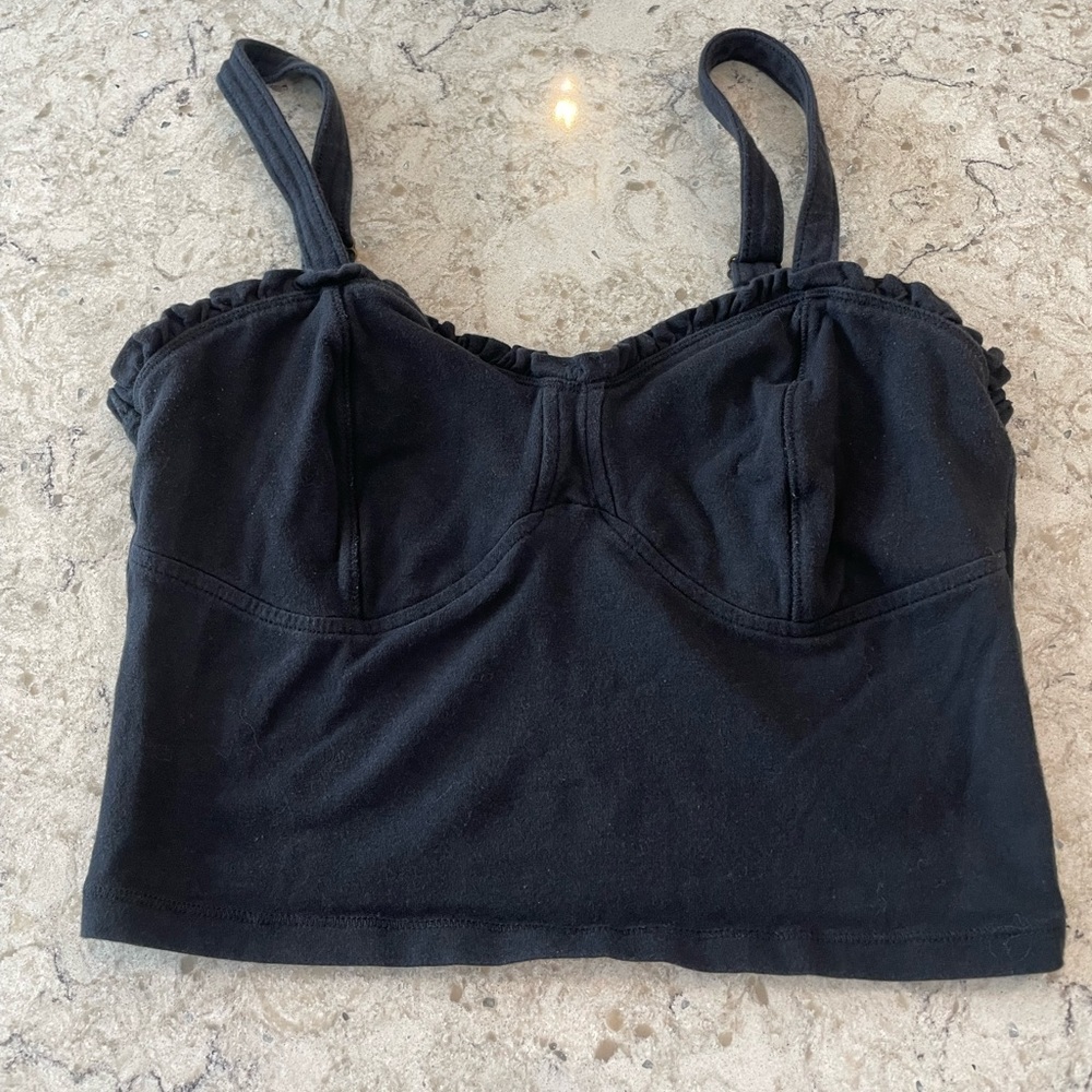 Black tank top